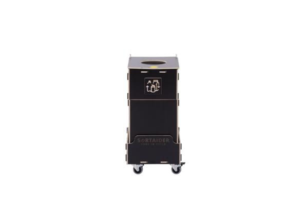 Recycling bin – A spacious and stylish 30-liter brown recycling bin with 1 compartment, ideal for simple waste sorting at home or office.