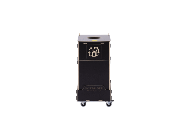 Recycling bin – A spacious and stylish 40-liter brown recycling bin with 1 compartment, ideal for simple waste sorting at home or office.