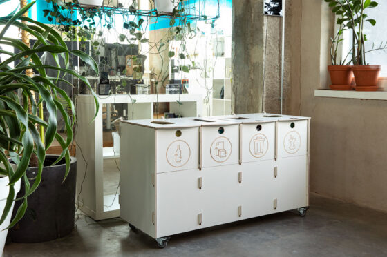 Bin for sorting from Sortaider – stylish recycling solution for office and home