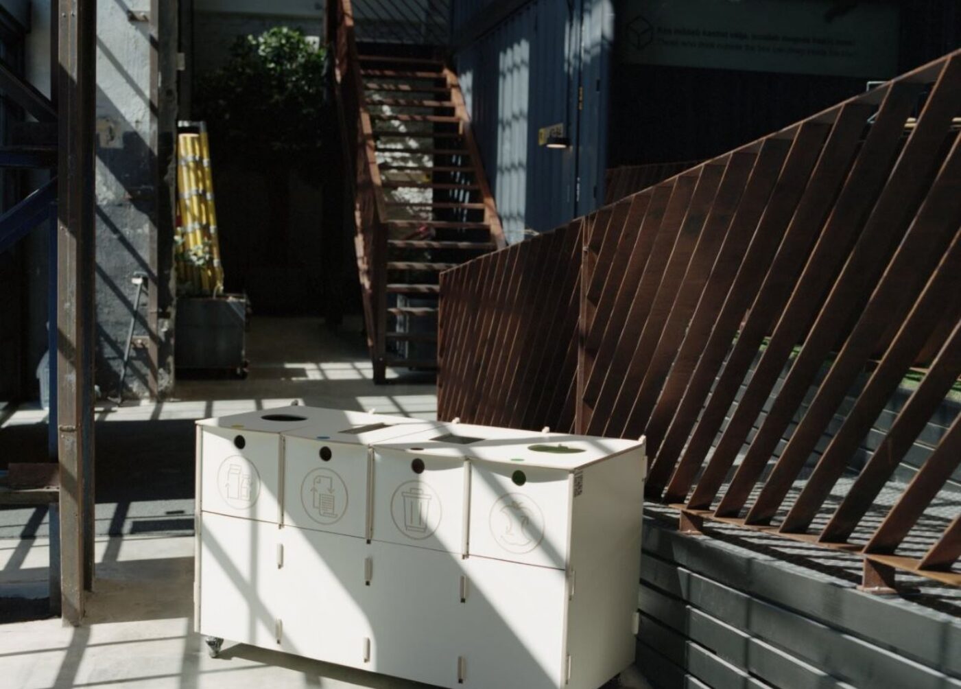 Recycling bins for separate collection of waste support organized recycling practices and make waste sorting simple and efficient