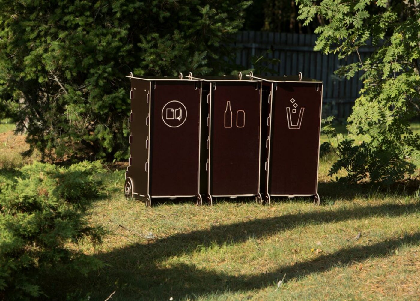 Waste bins for easy waste management include trash cans that support efficient waste sorting