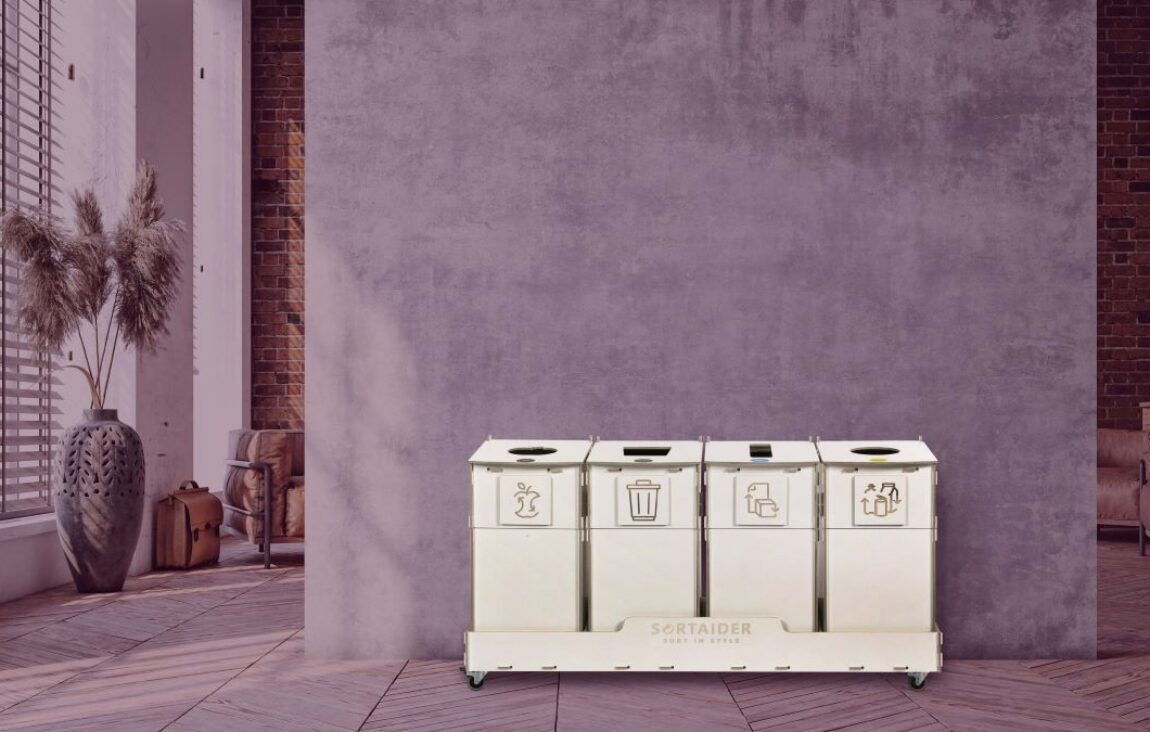 Källsortering på Tartu Näitused-mässan, som används för hållbar Källsortering.