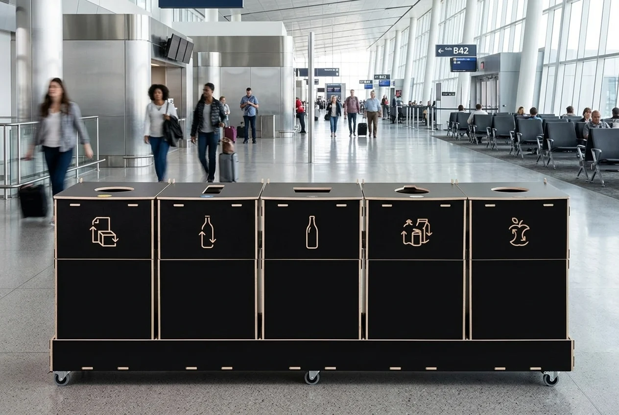 Modular airport bins