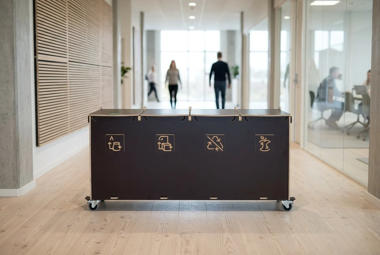 Multi-compartment recycling bin