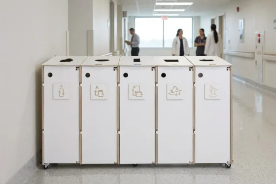 Modular bins hallway
