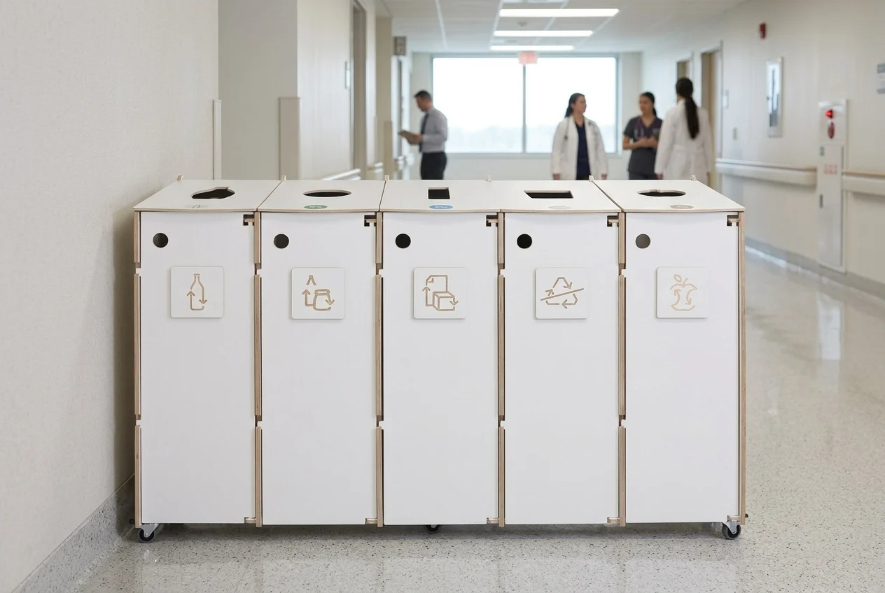 Modular bins hallway