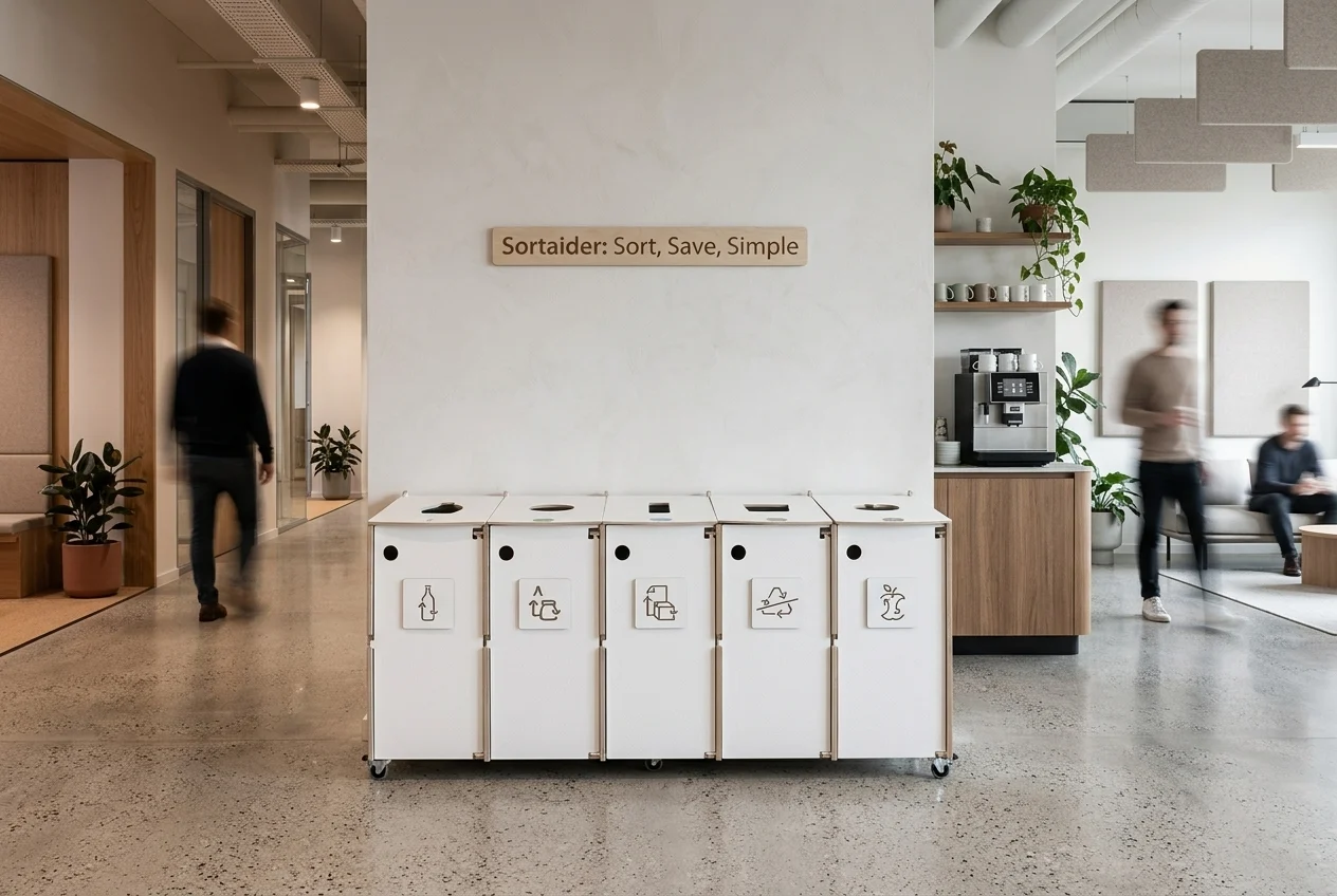 Coworking-tilan lajittelukeskus