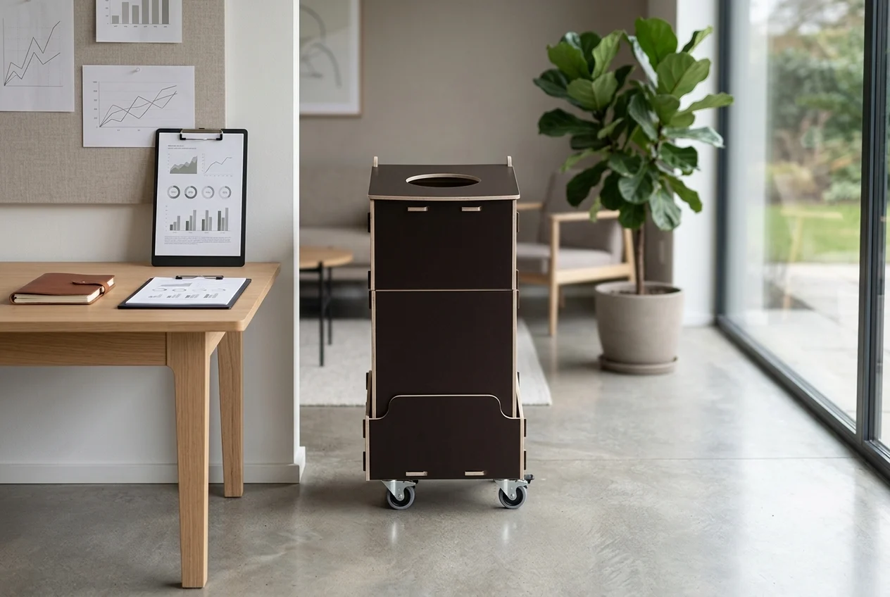 Birch recycling bins