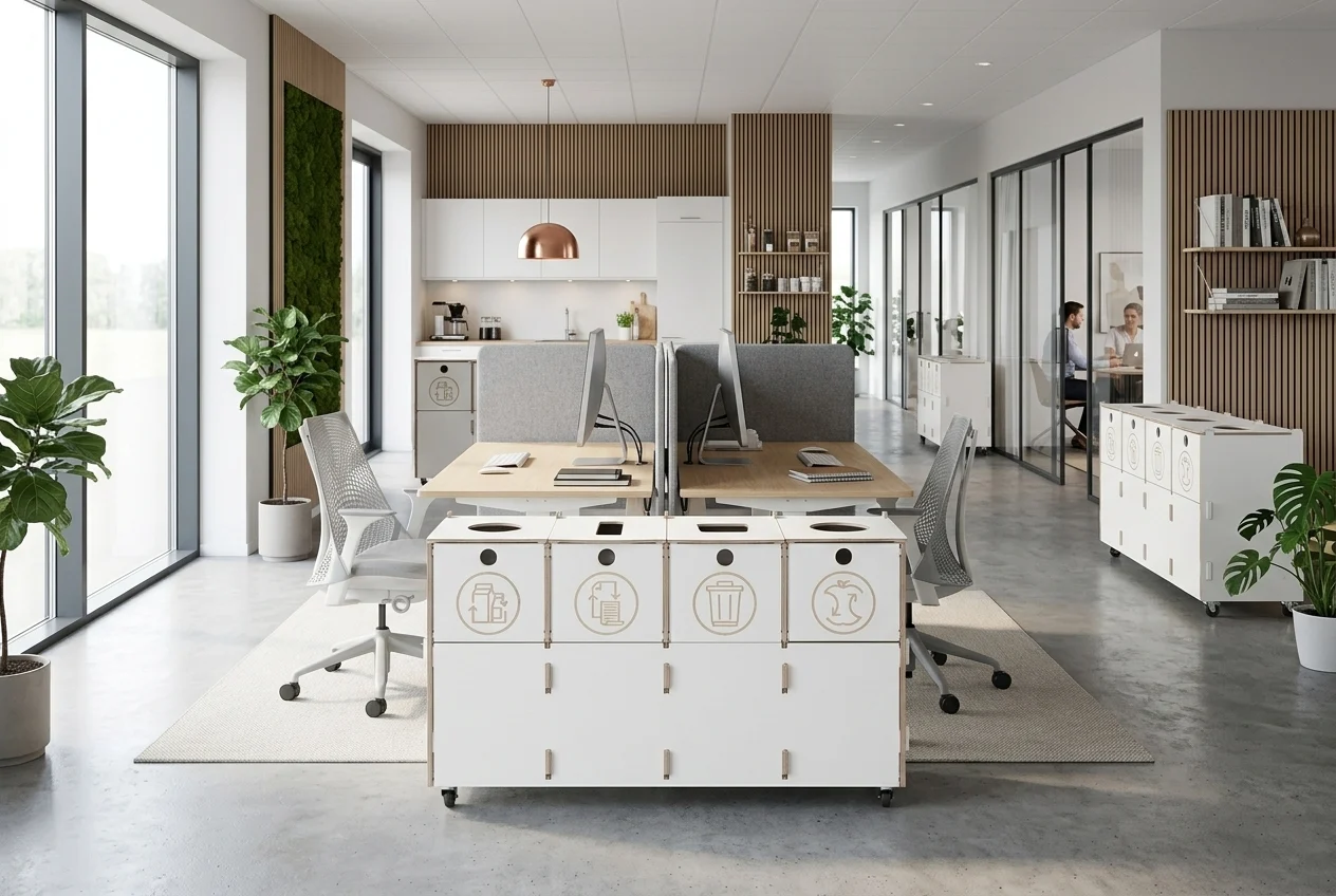 Office recycling bins