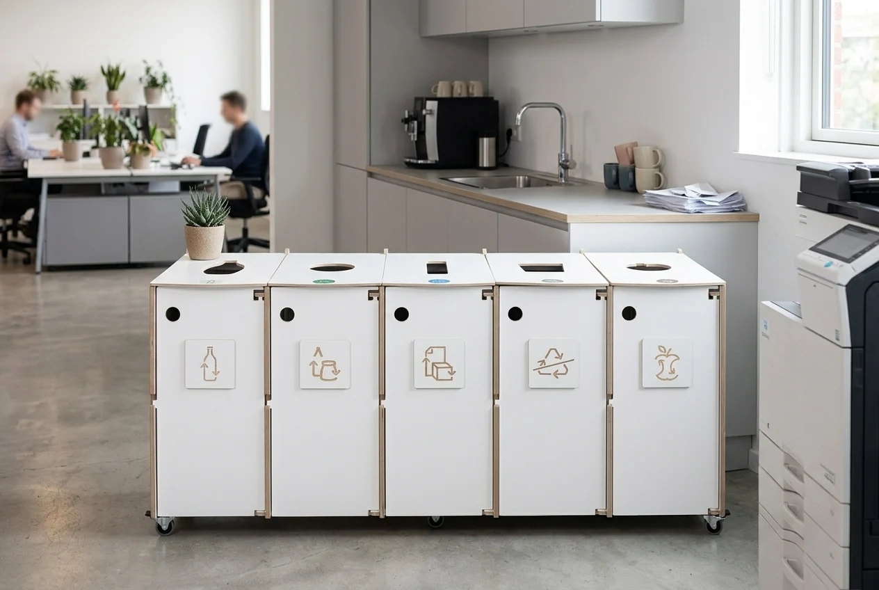 Office recycling station