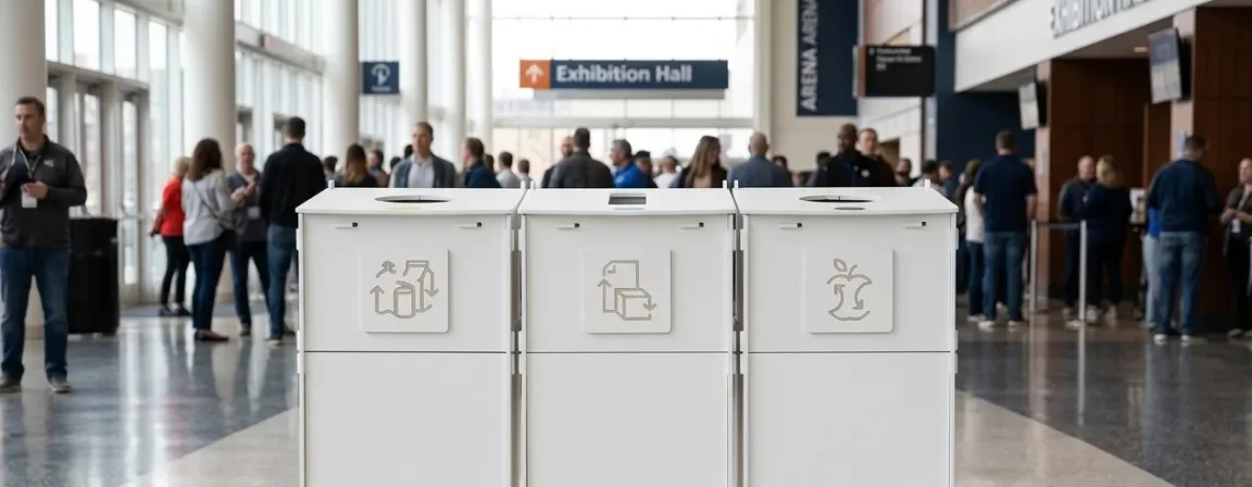 Modular bins in concourse