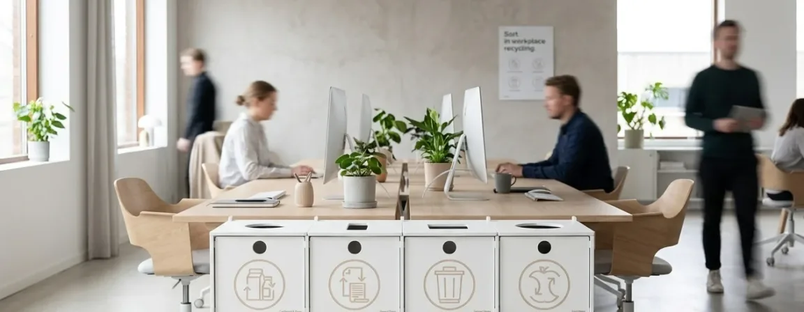Office recycling station