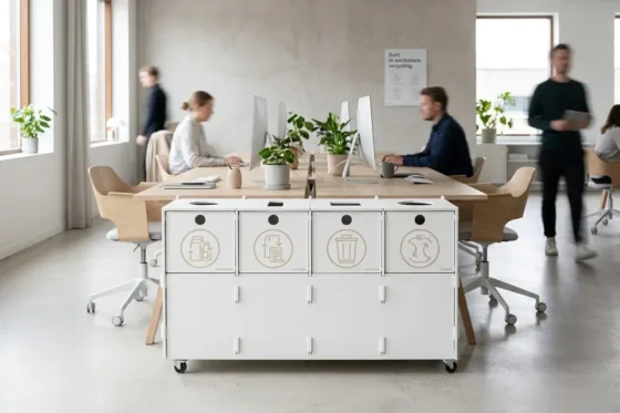 Office recycling station