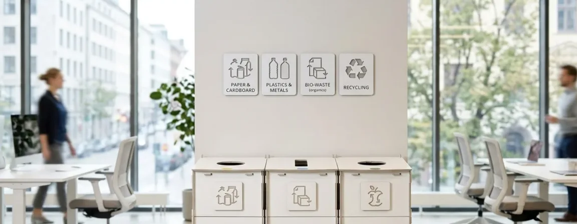Office recycling station