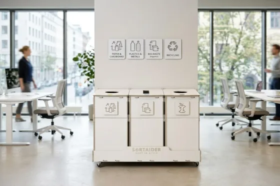 Office recycling station