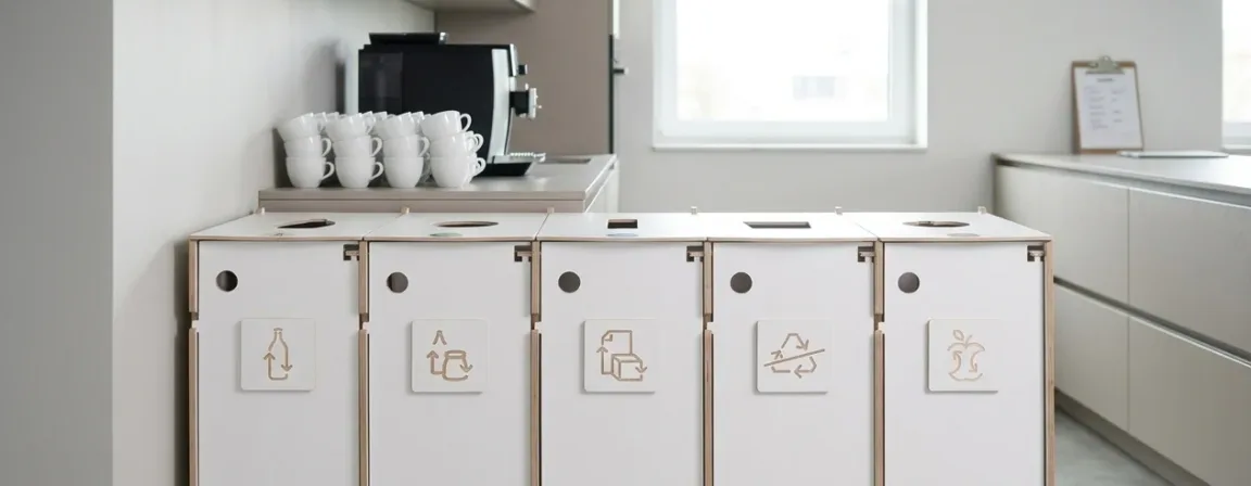 Office waste audit station