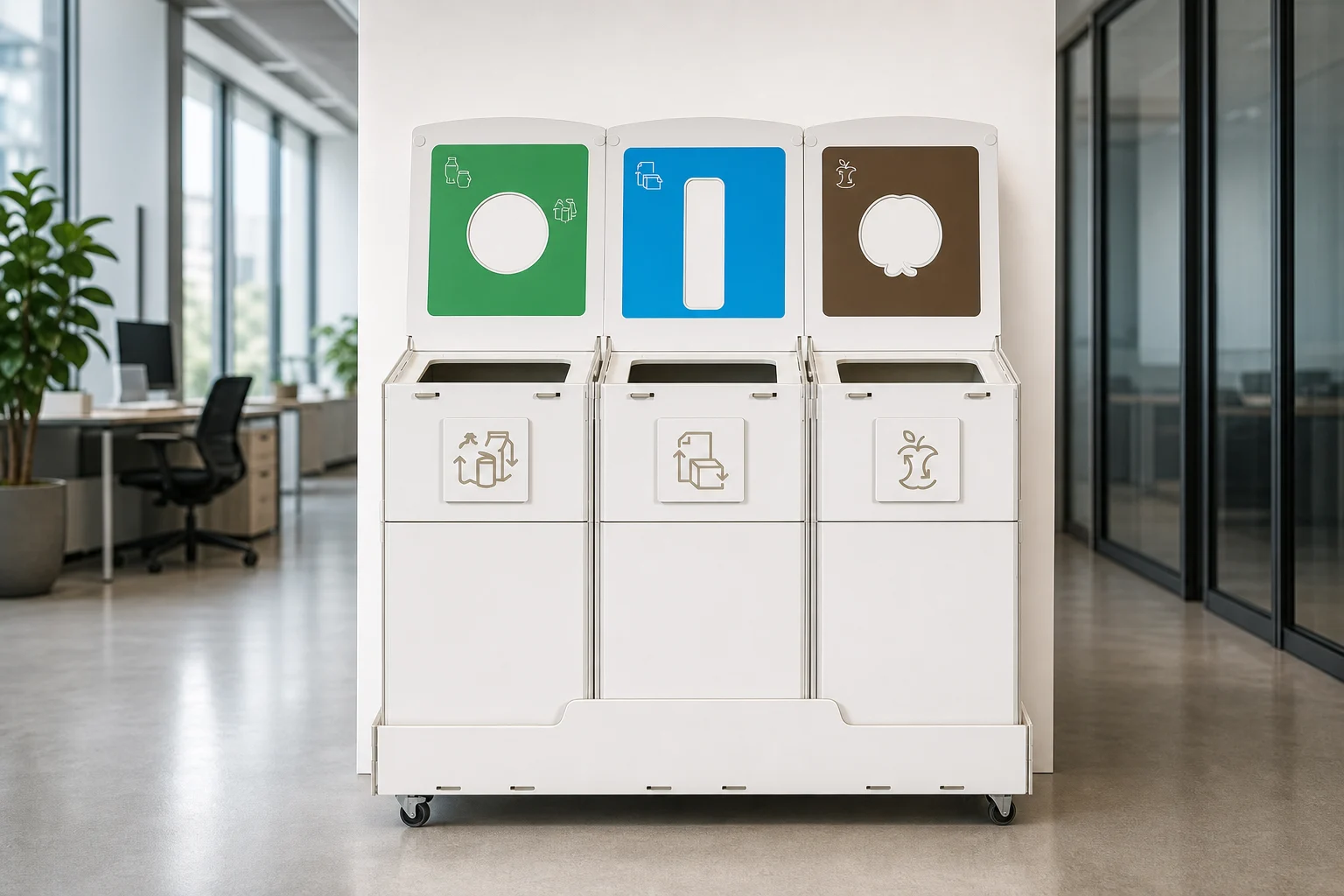 Office recycling station