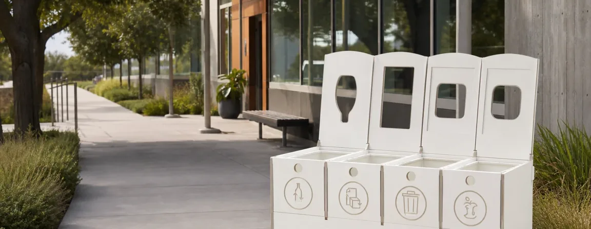 Accessible outdoor bins
