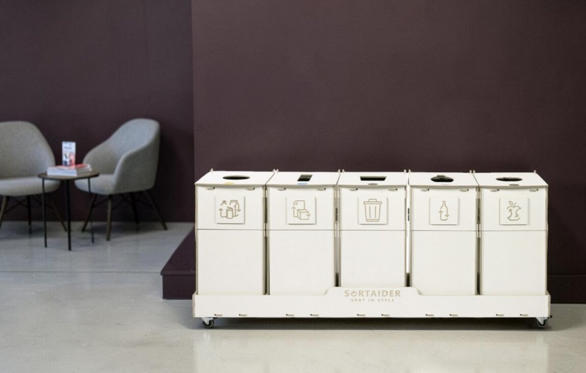 Business Office Recycling Bin for Waste Sorting in business offices, company workplaces and professional office environments.