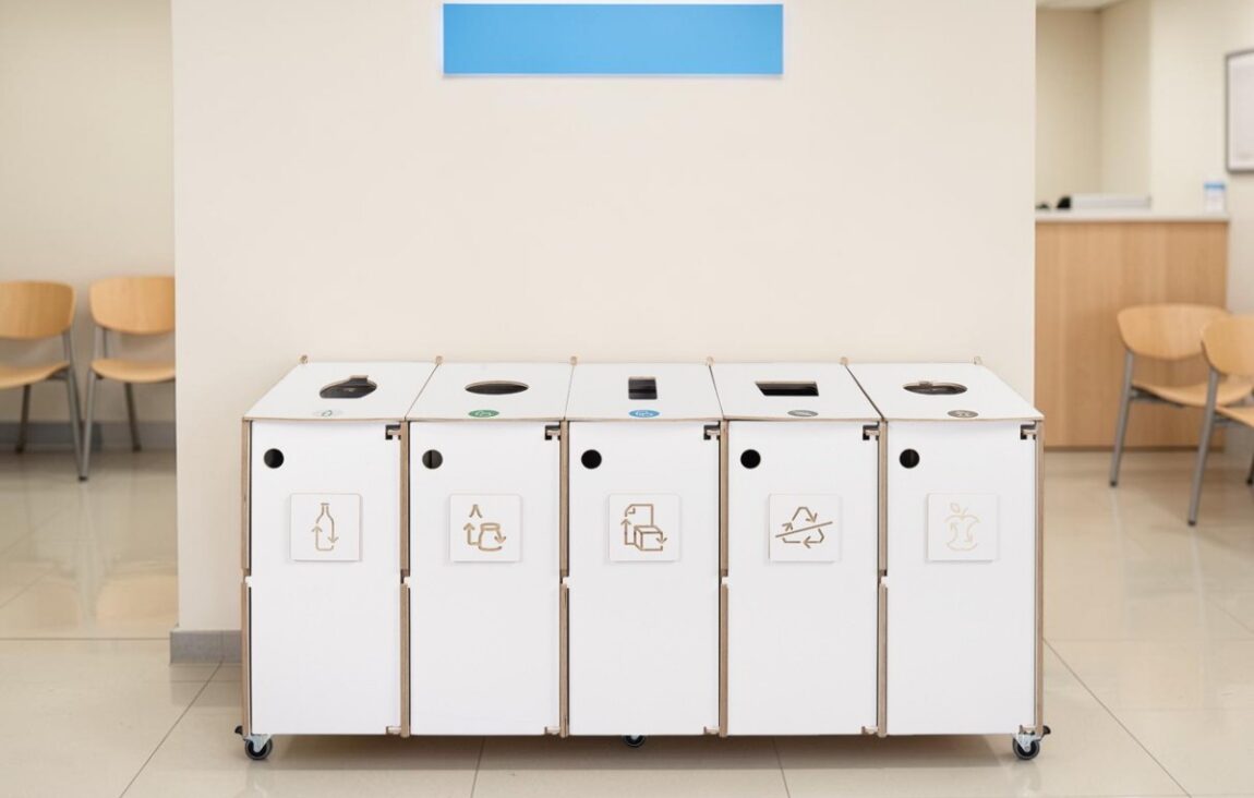 Clinic Recycling Bin for Waste Sorting in medical clinics, healthcare centres and outpatient facilities.