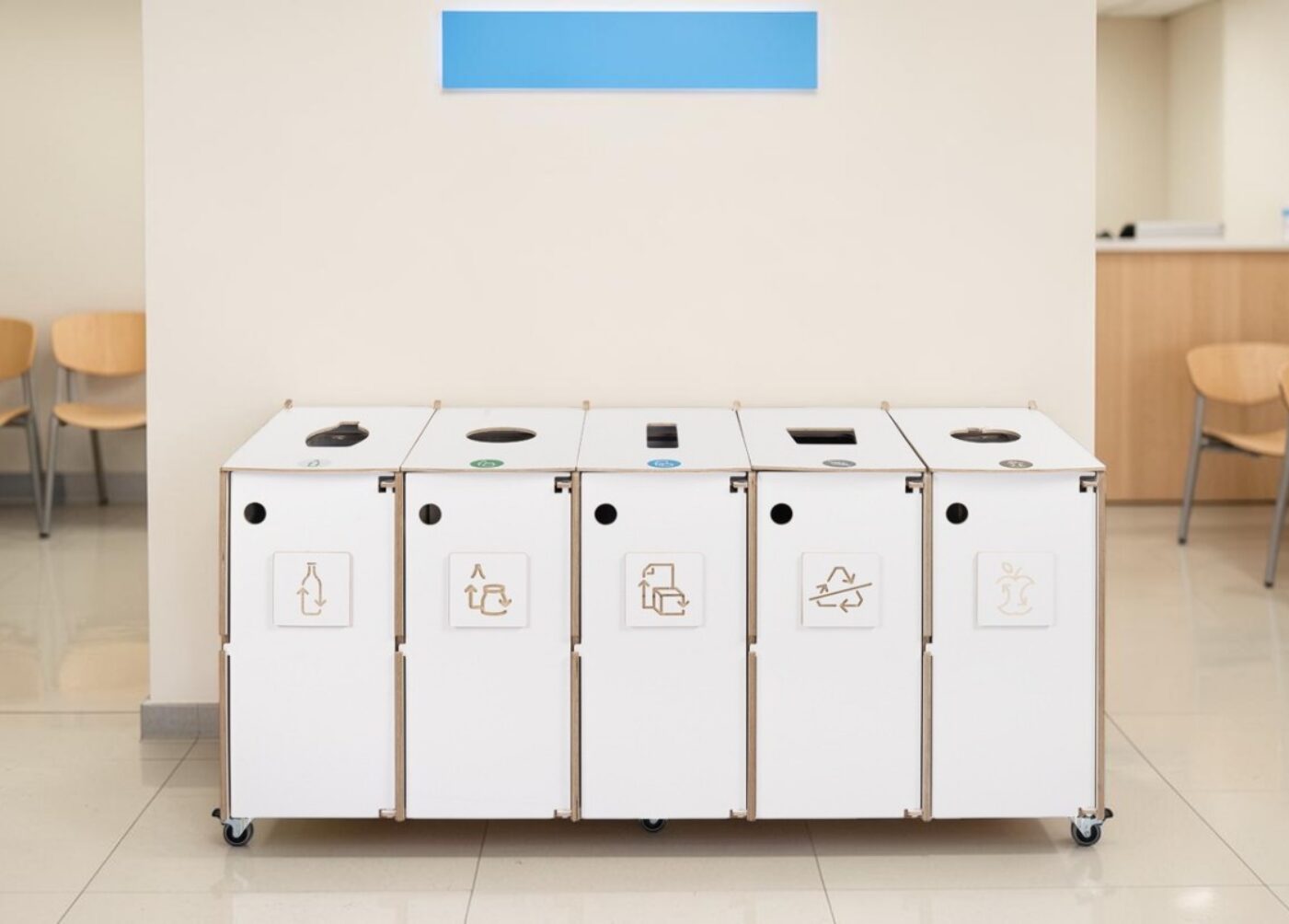Clinic Recycling Bin for Waste Sorting in medical clinics, healthcare centres and outpatient facilities.