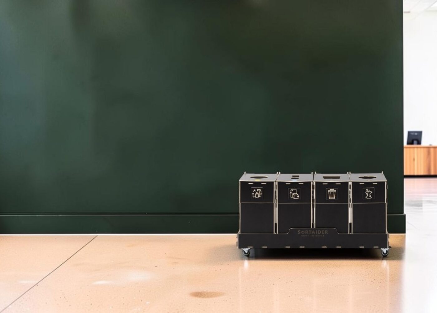 Commercial Spaces Recycling Bin for Waste Sorting in commercial spaces, business premises and shared facilities.