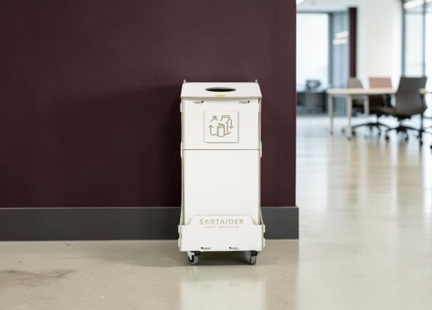 Corporate Office Recycling Bin for Waste Sorting in corporate offices, headquarters and professional workplaces.