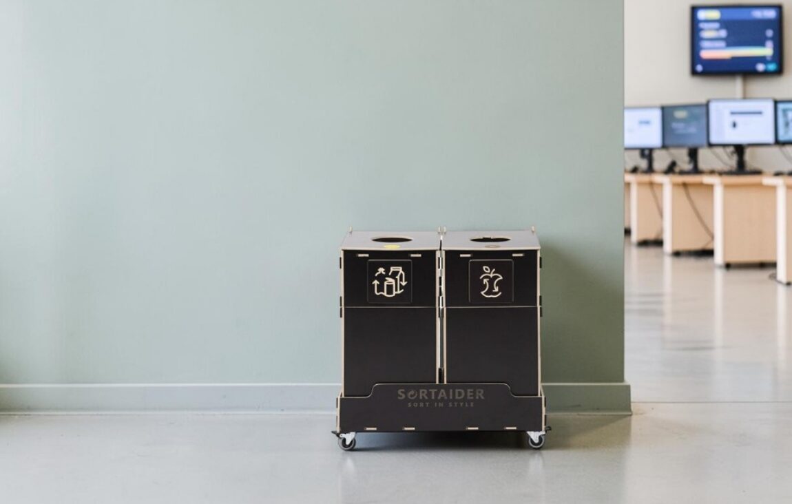 Customer Service Office Recycling Bin for Waste Sorting in customer service offices and support workspaces.