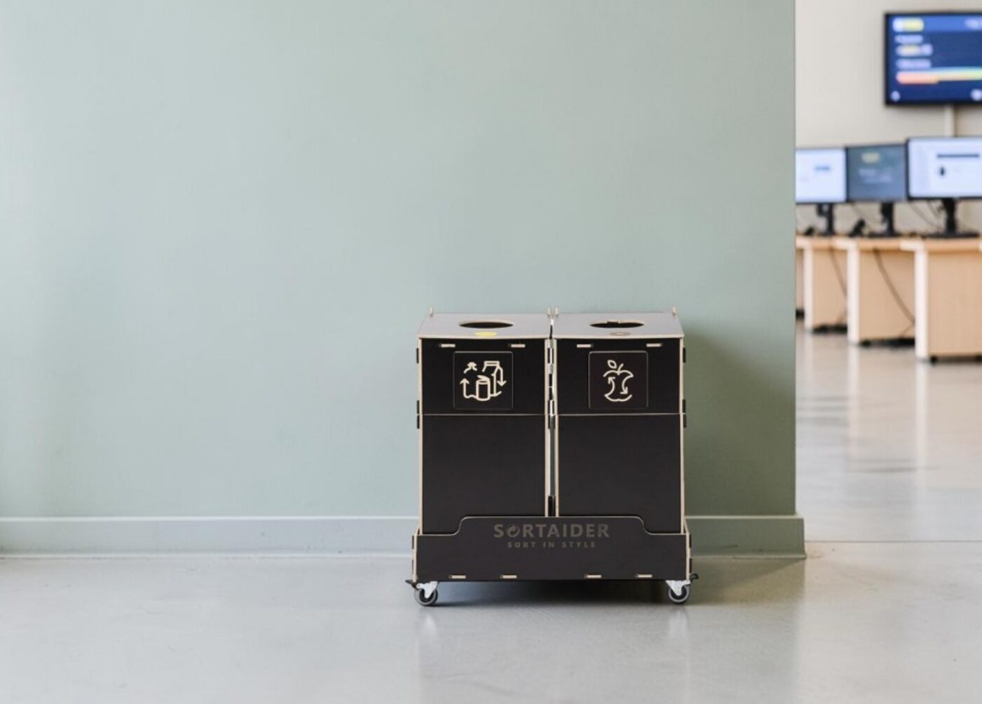Customer Service Office Recycling Bin for Waste Sorting in customer service offices and support workspaces.