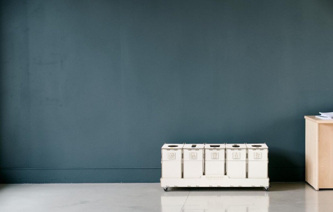 Design Office Recycling Bin for Waste Sorting in design offices, creative workspaces and design studios.