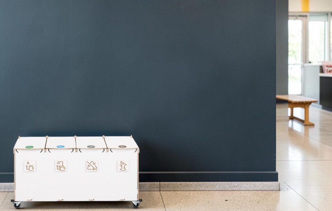 Entrance Recycling Bin for Waste Sorting in school entrances, reception areas and education facilities.