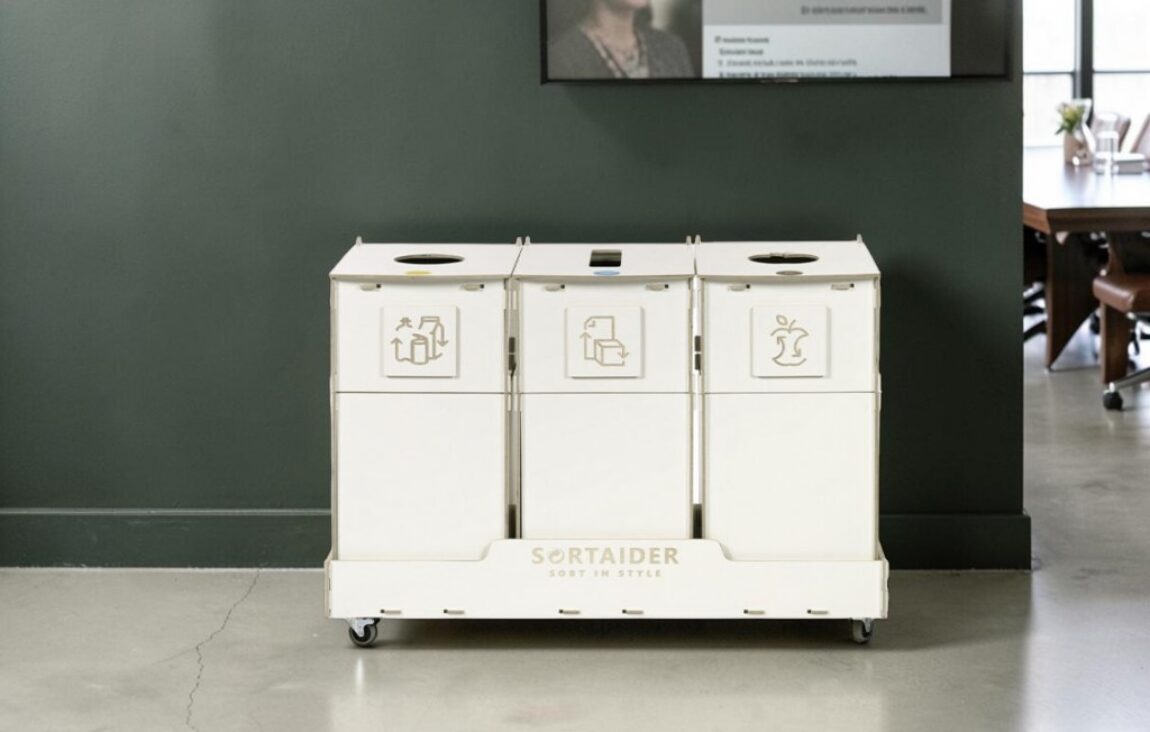 Executive Meeting Room Recycling Bin for Waste Sorting in executive meeting rooms and leadership spaces.