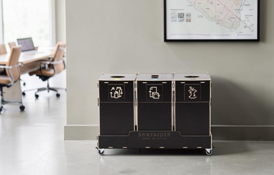 Executive Workspace Recycling Bin for Waste Sorting in executive offices, leadership workspaces and management areas.