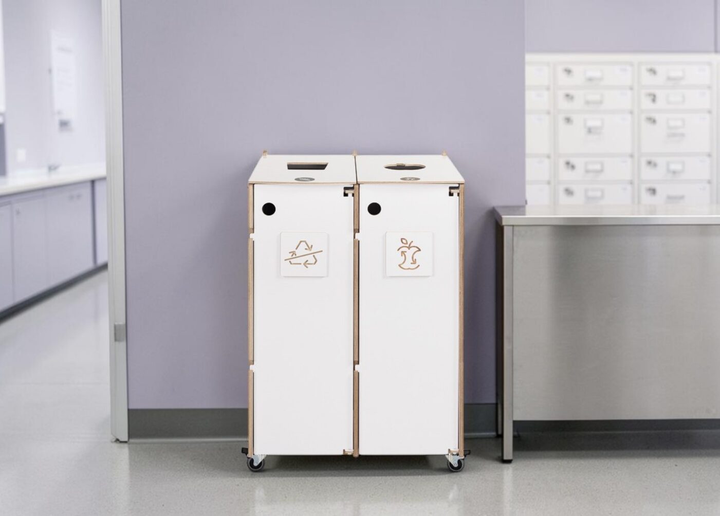 Hospital Pharmacy Recycling Bin for Waste Sorting in hospital pharmacies and healthcare facilities.