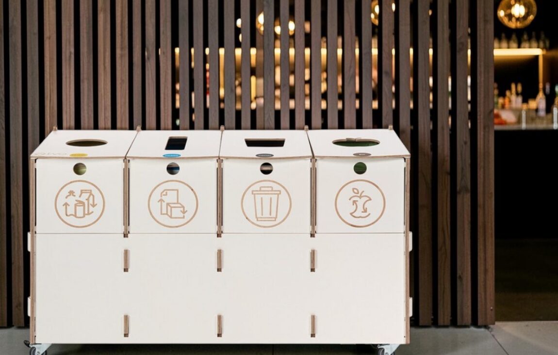 Hotel Bar Recycling Bin for Waste Sorting in hotel bars and hospitality venues.