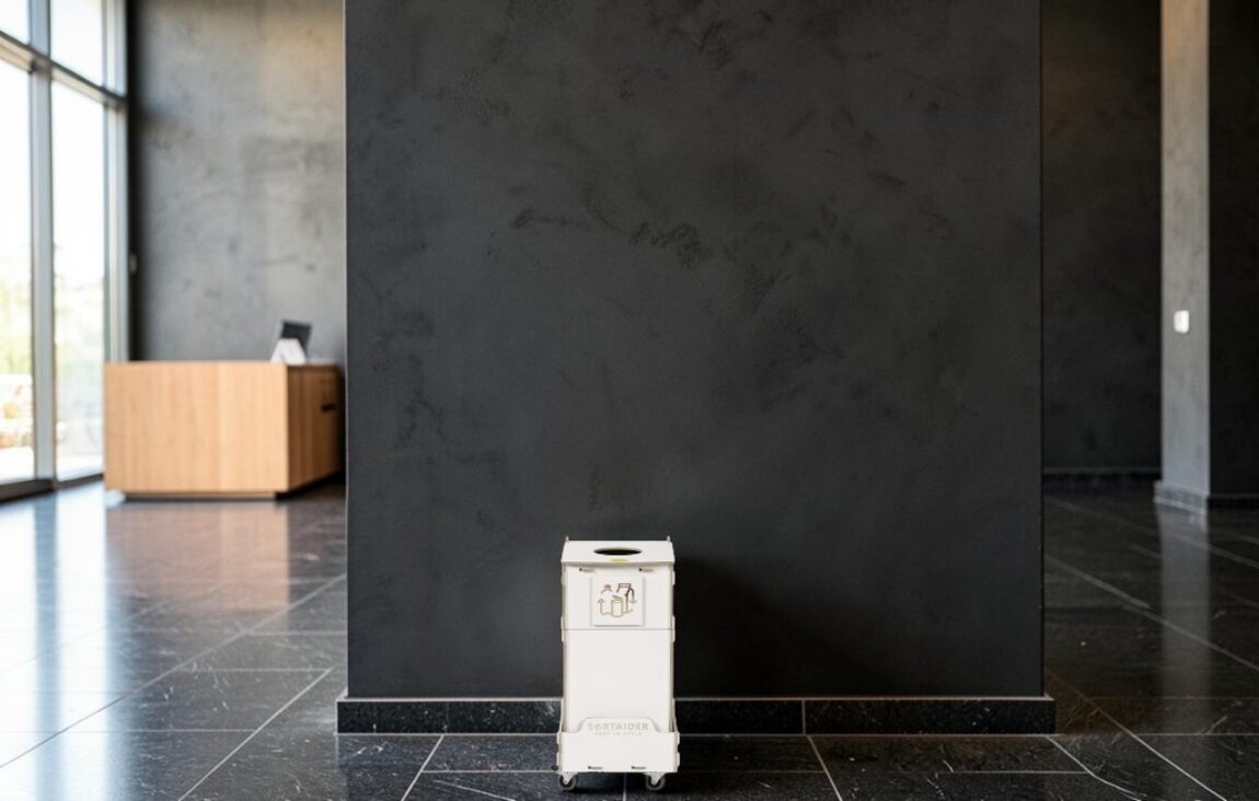 Lobby Recycling Bin for Waste Sorting in office lobbies, entrance halls and visitor waiting areas.