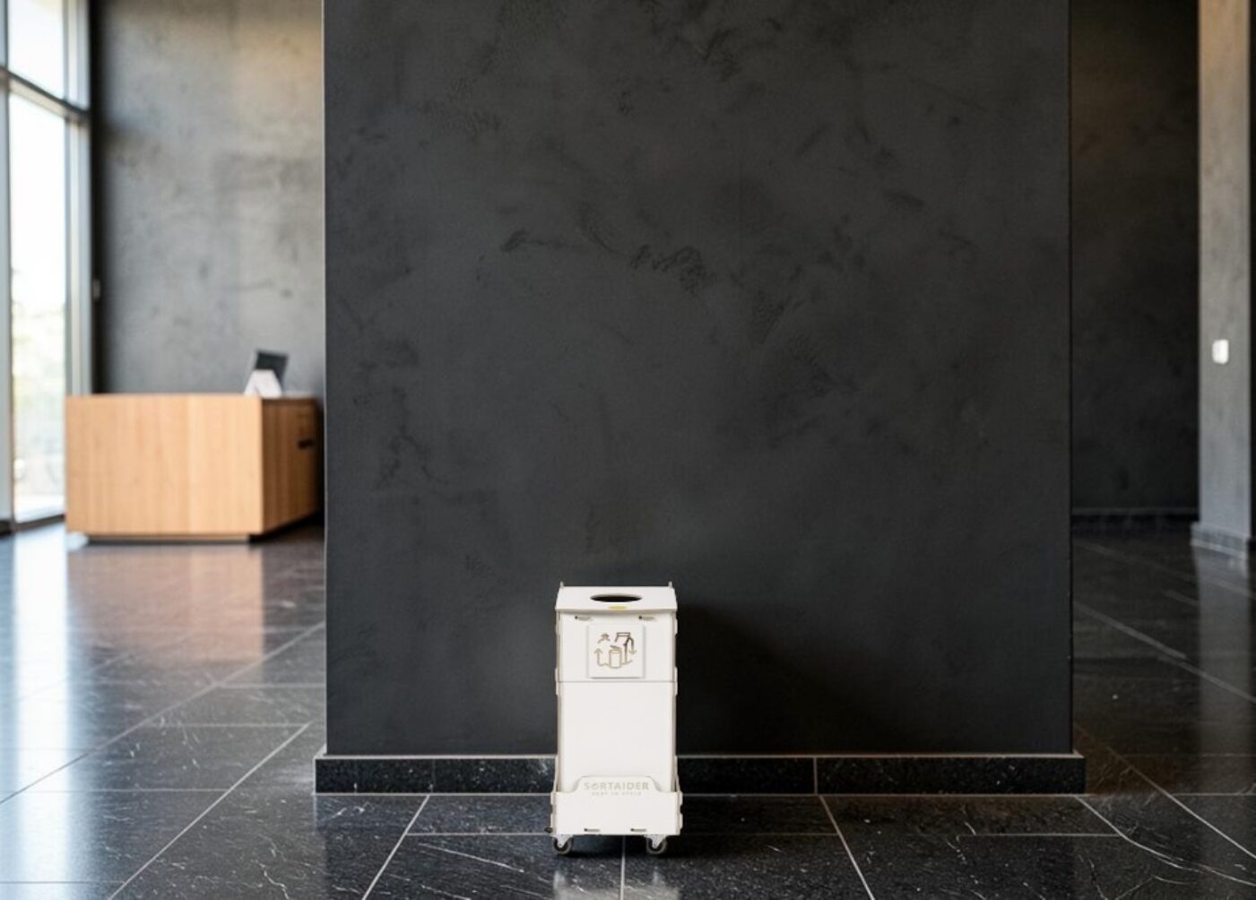 Lobby Recycling Bin for Waste Sorting in office lobbies, entrance halls and visitor waiting areas.
