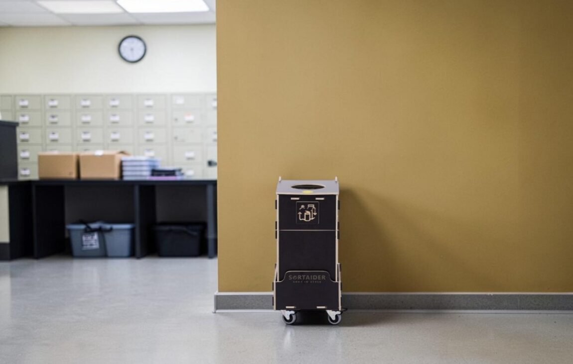 Mail Room Recycling Bin for efficient waste sorting in mail rooms, parcel handling areas and workplace distribution centres.