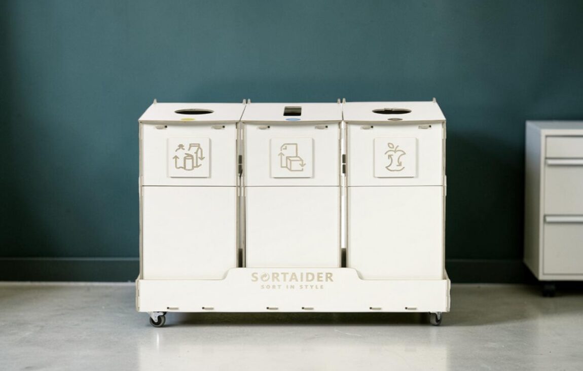 Medium Office Recycling Bin for Waste Sorting in medium offices, shared workplaces and business environments.