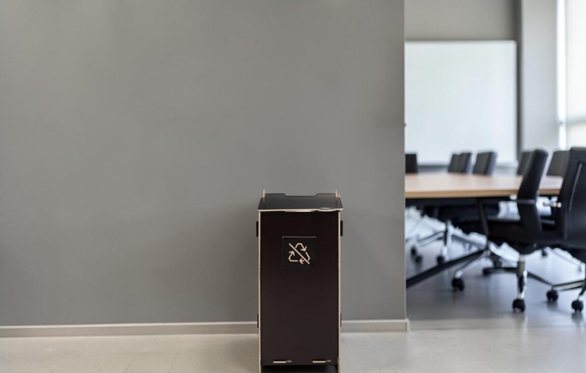 Meeting Room Waste Bin for Waste Collection in meeting rooms, conference rooms and professional office environments.