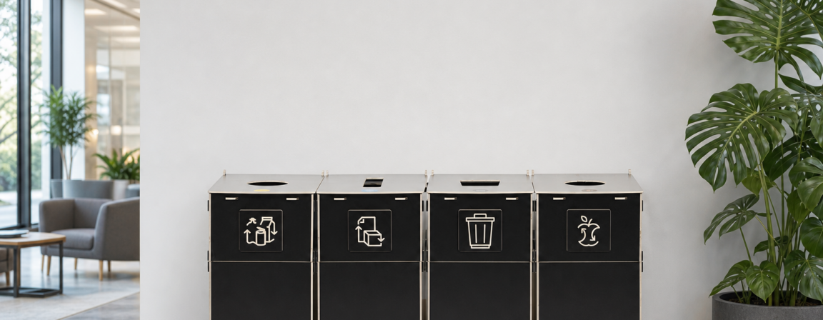 Sustainable office recycling hub