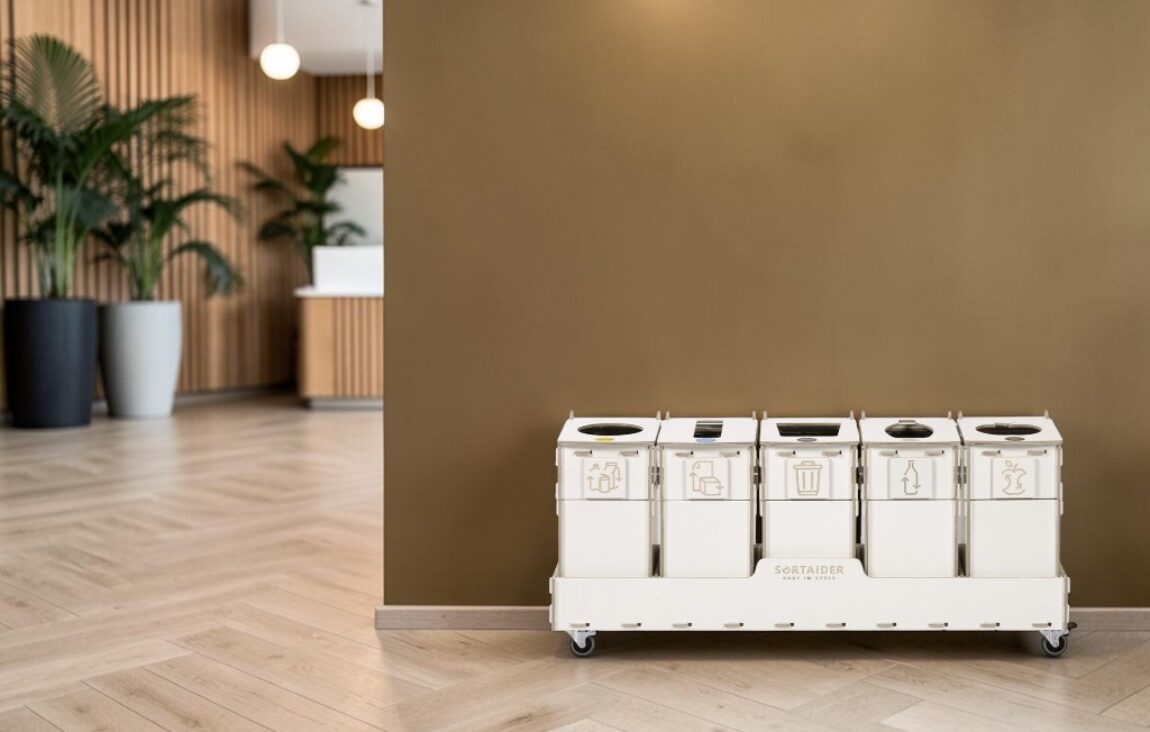 Office Entrance Recycling Bin for efficient waste sorting in office entrances, reception areas and workplace access points.