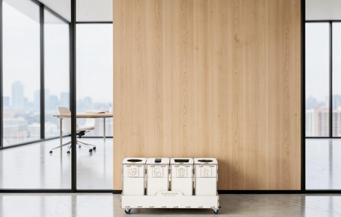 Private Office Recycling Bin for efficient waste sorting in private offices, executive workspaces and professional office environments.