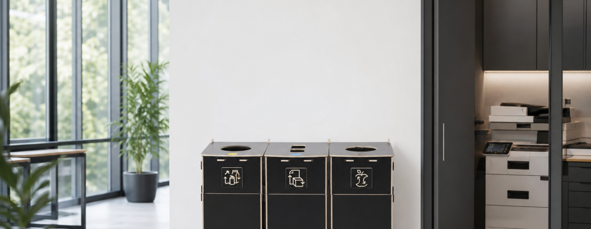 Centralized office recycling hub
