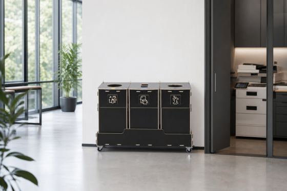 Centralized office recycling hub