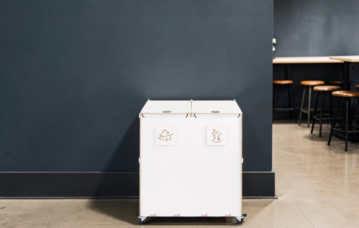 Student Bar Recycling Bin for Waste Sorting in student bars, campus social areas and university lounges.