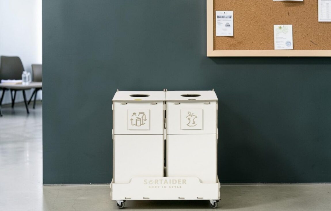 Training Centre Recycling Bin for Waste Sorting in training centres, education facilities and learning spaces.