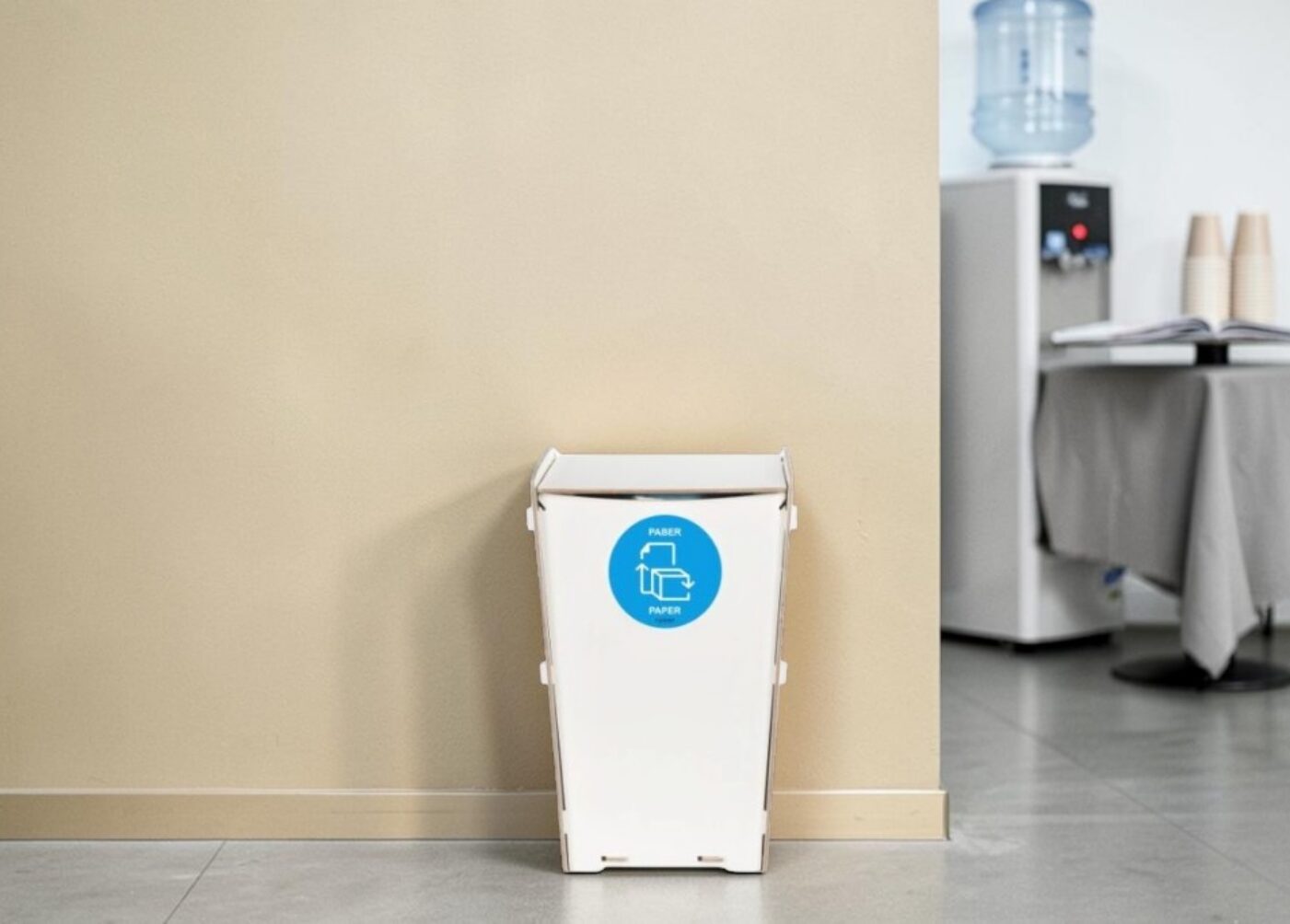 Waiting Area Waste Bin for Waste Collection in reception areas, waiting rooms and other shared indoor spaces.