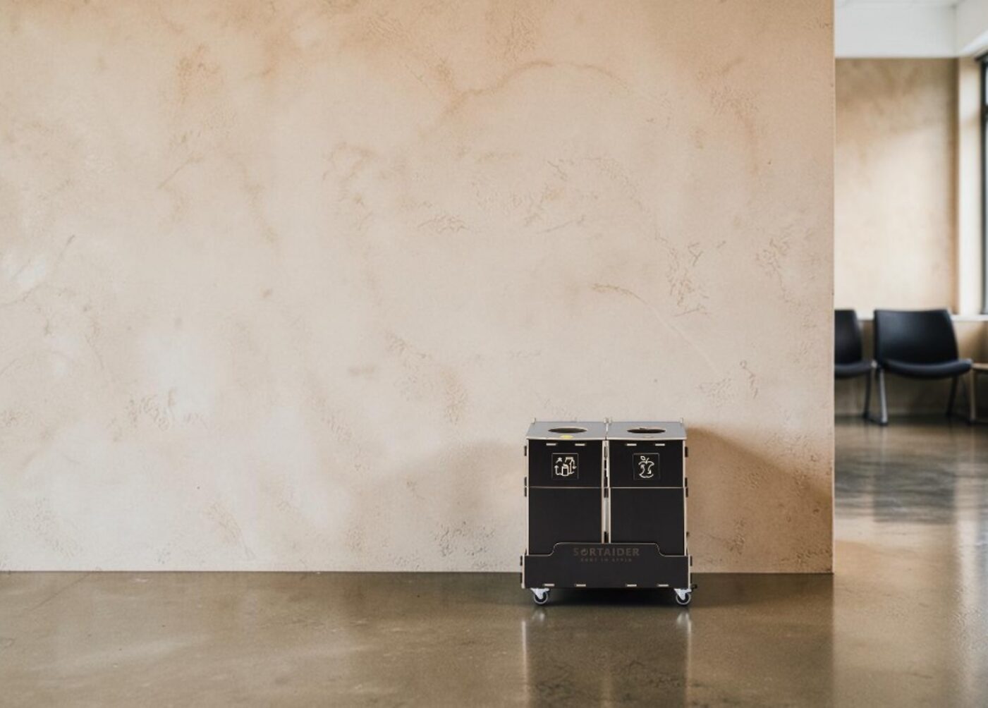Waiting Room Recycling Bin for Waste Sorting in waiting rooms, reception areas and visitor lounges.