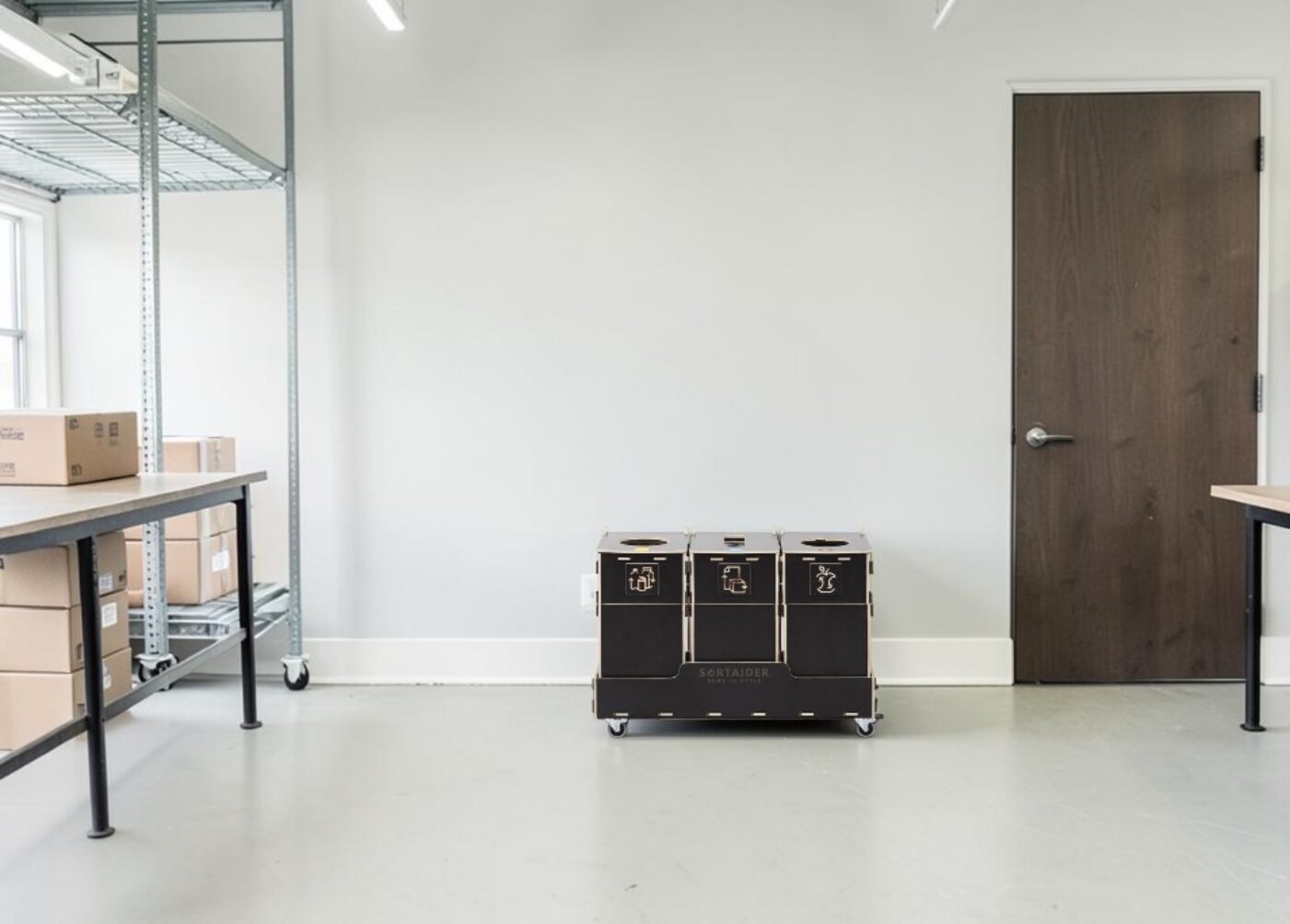 Work Area Recycling Bin for Waste Sorting in production work areas, shared work zones, packing stations and daily operational spaces.